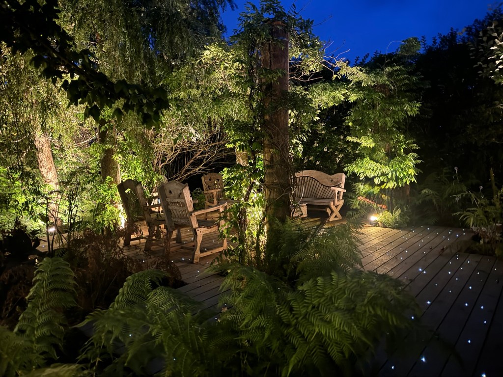 Rolls Royce fibre optic garden lighting